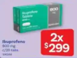 Farmacias Benavides Ibuprofeno oferta