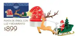 Soriana Súper Punta de árbol con luz y movimiento oferta