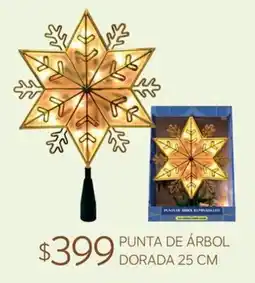 Soriana Súper Punta de Árbol Dorada oferta