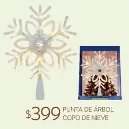 Soriana Súper Punta de árbol copo de nieve oferta