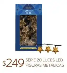 Soriana Súper CHRISTMAS SERIE 20 LUCES LED FIGURAS METÁLICAS oferta