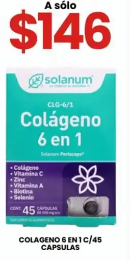 Farmapronto Colageno 6 en 1 c/45 capsulas oferta