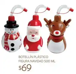 Soriana Súper Botellín Plástico Figura Navidad oferta