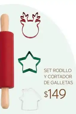 Soriana Súper set rodillo y cortador de galletas oferta