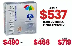 Farmapronto bloq umbrella 3-miel spf50 oferta