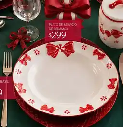 Soriana Súper Plato de servicio de cerámica oferta