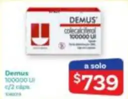 Farmacias Benavides Demus colecalciferol 100000 ui oferta