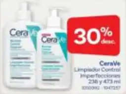 Farmacias Benavides Cerave limpiador control imperfecciones oferta