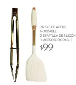 Soriana Súper Pinzas de acero inoxidable o espátula de silicon y acero inoxidable oferta