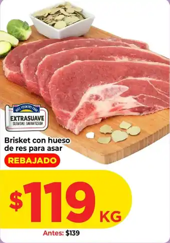 HEB Hill Country Fare Brisket con hueso de res para asar oferta