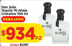 HEB Don Julio Tequila 70 Añejo Cristalino oferta