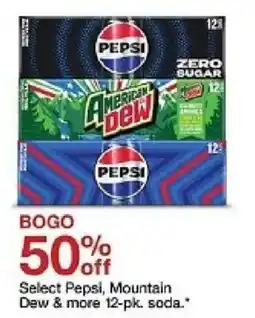 Target Pepsi Mountain Dew oferta