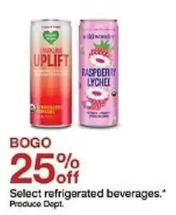 Target Select refrigerated beverages. oferta