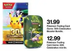 Target pokemon trading card game 30th celebration booster bundle oferta