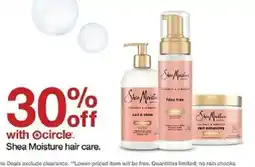 Target Shea moisture hair care oferta