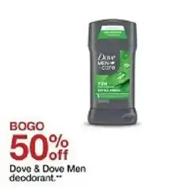 Target Dove Dove Men deodorant oferta