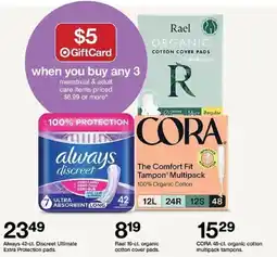 Target Rael organic cotton cover pads oferta