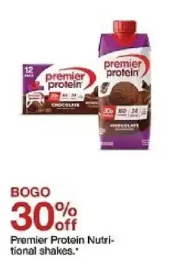 Target Premier Protein Nutritional shakes oferta