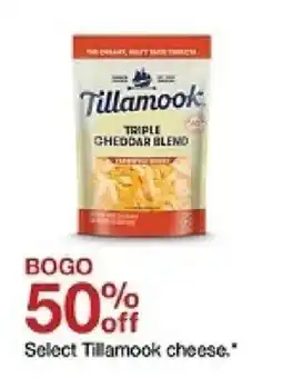 Target Select Tillamook cheese. oferta