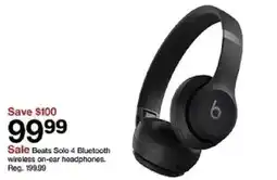 Target Beats Solo 4 Bluetooth wireless on-ear headphones oferta