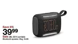 Target JBL JBL GO 5 portable Bluetooth speaker oferta