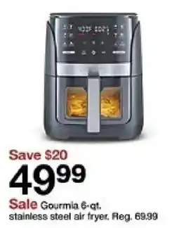 Target Gourmia 6-qt. stainless steel air fryer oferta