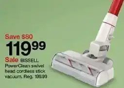 Target Bissell powerclean swivel head cordless stick vacuum oferta