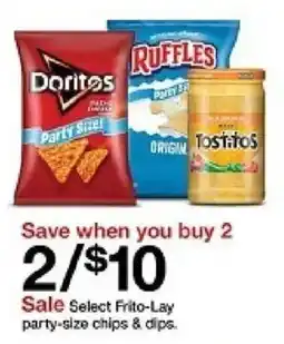 Target Frito-Lay party-size chips & clips oferta