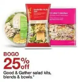 Target Good & Gather salad kits, blends & bowls oferta