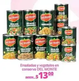 La Comer Ensaladas y vegetales en conserva DEL MONTE oferta