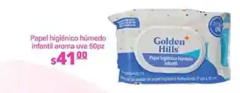La Comer Golden Hills papel higiénico húmedo infantil aroma uva oferta