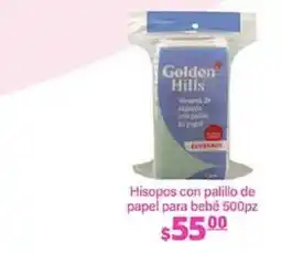 La Comer Hisopos con palillo de papel para bebé 500pz oferta