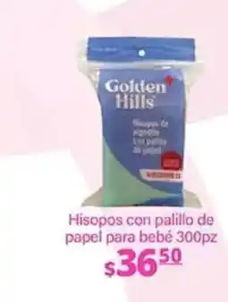 La Comer Hisopos con palillo de papel para bebé 300pz oferta