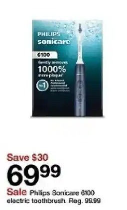 Target Philips Sonicare 6100 electric toothbrush oferta