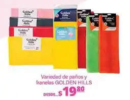 La Comer Golden Hills variedad de paños y franelas oferta