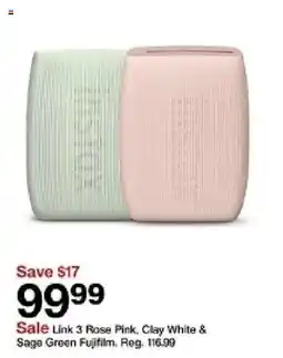 Target Fujifilm Link 3 Rose Pink, Clay White & Sage Green oferta