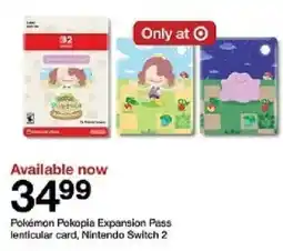 Target pokemon pokopia expansion pass lenticular card oferta