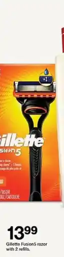 Target Gillette Fusion5 razor oferta