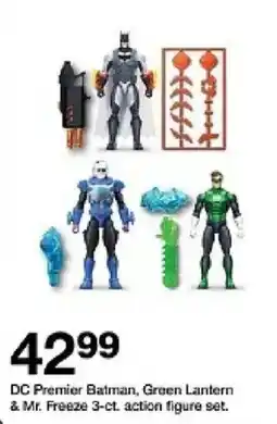Target DC Premier Batman, Green Lantern & Mr. Freeze 3-ct. action figure set oferta