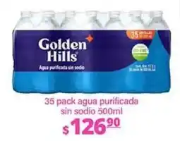 La Comer Golden Hills agua purificada sin sodio oferta