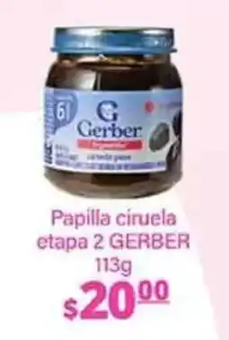 La Comer Gerber papilla ciruela etapa 2 oferta