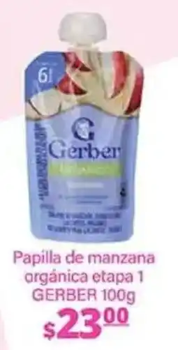 La Comer Gerber papilla de manzana orgánica etapa 1 oferta