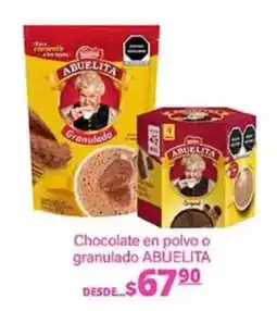La Comer Chocolate en polvo o granulado ABUELITA oferta