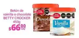 La Comer Betty Crocker betun de vainilla o chocolate oferta