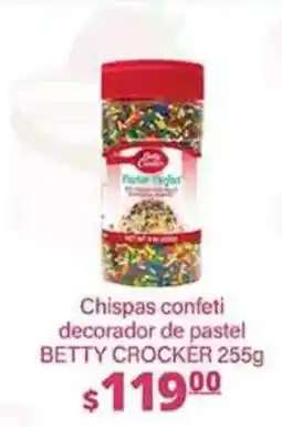 La Comer betty crocker chispas confeti decorador de pastel oferta
