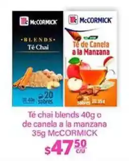La Comer McCormick Té chai blends o de canela a la manzana oferta
