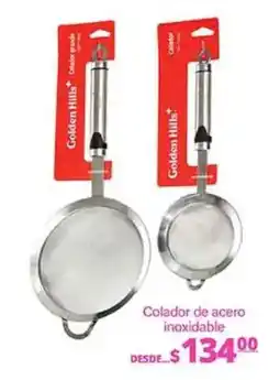 La Comer Golden Hills Colador de acero inoxidable oferta