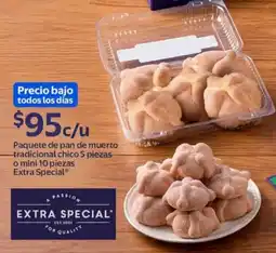 Walmart Express Paquete de pan de muerto tradicional chico 5 piezas o mini 10 piezas oferta