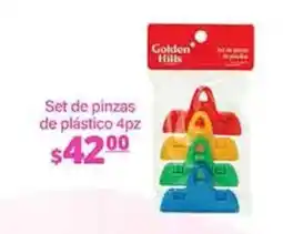 La Comer Golden Hills set de pinzas de plástico oferta