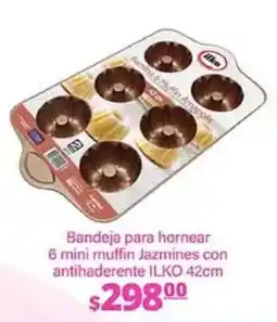La Comer Ilko bandeja para hornear 6 mini muffin Jazmines oferta